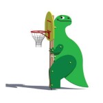 Стойка баскетбольная Динозаврик ( 1760 х 890 х 2680 )